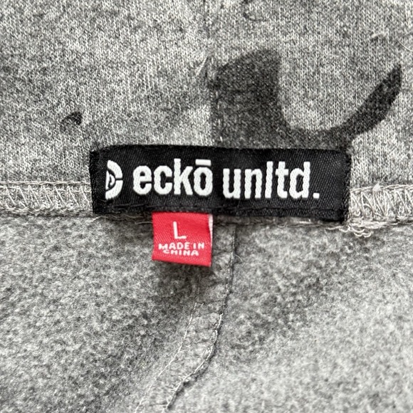 Ecko Unltd Camo Logo Jogger Pants Men's Gray/black Large - Picture 13 of 16